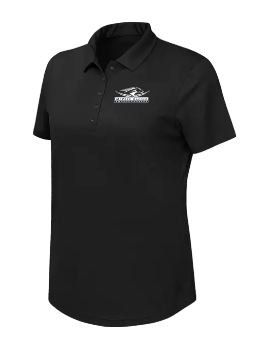 Callaway Womens Birdseye Black Polo w/McPeek Racing Logo