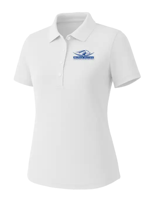 Callaway Womens Core Bright White Performance Polo w/McPeek Racing Logo