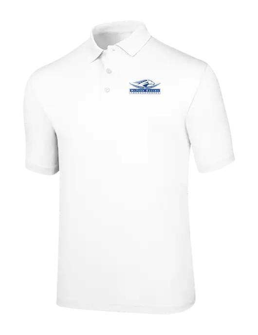 Callaway Opti-Dri White Chev Polo w/McPeek Racing Logo