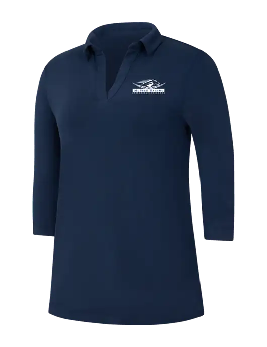 Navy Womens Luxe Knit Tunic w/McPeek Racing Logo