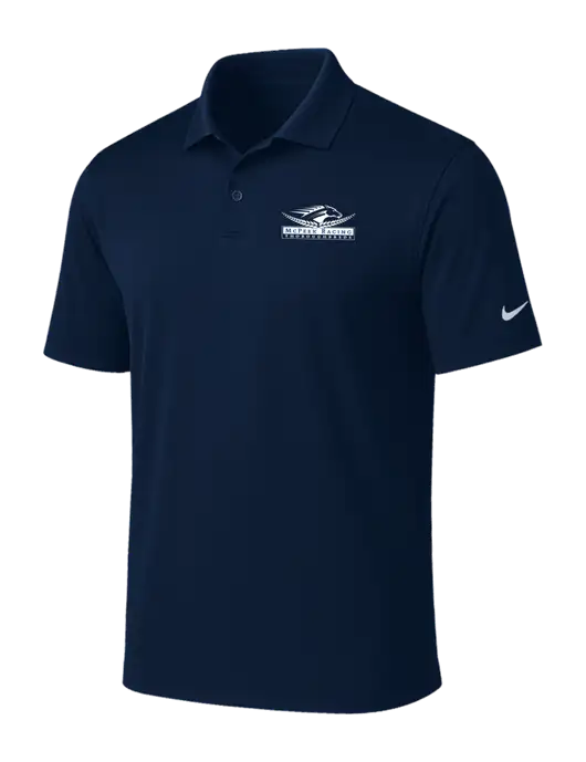 NIKE Navy Victory Solid Polo w/McPeek Racing Logo