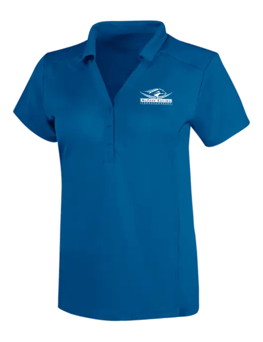 OGIO Royal Blue Womens Framework Polo w/McPeek Racing Logo