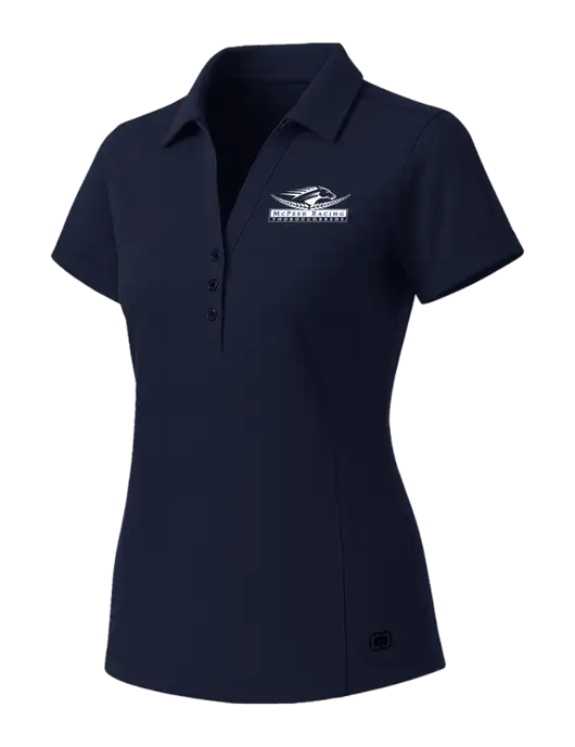 OGIO Womens Navy ONYX Polo w/McPeek Racing Logo