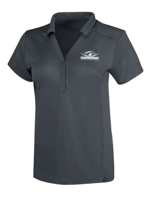 OGIO Dark Grey Womens Framework Polo w/McPeek Racing Logo