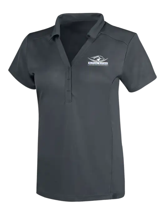 OGIO Dark Grey Womens Framework Polo w/McPeek Racing Logo