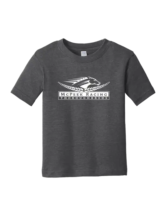 Rabbit Skins Vintage Smoke Toddler Fine Jersey Tee w/McPeek Racing Logo