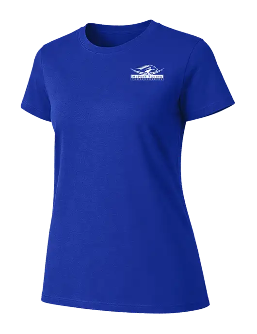 Womens Ring Spun Royal 4.5 oz T-Shirt w/McPeek Racing Logo