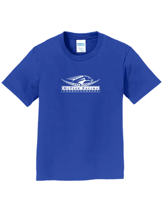 Youth Ring Spun Royal 4.5 oz T-Shirt w/McPeek Racing Logo