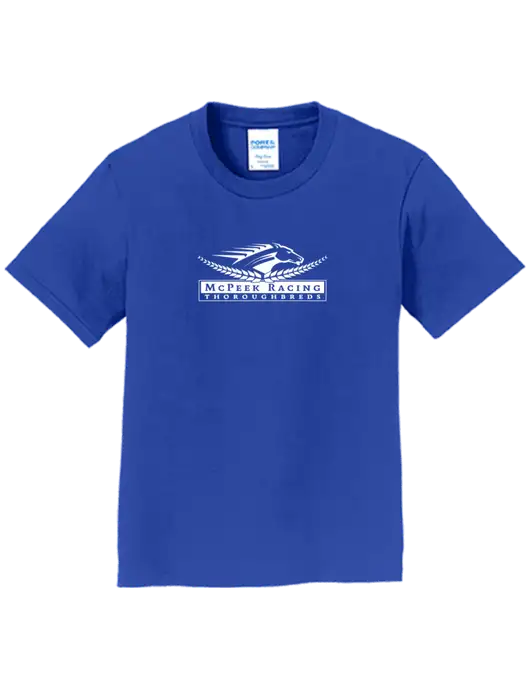 Youth Ring Spun Royal 4.5 oz T-Shirt w/McPeek Racing Logo