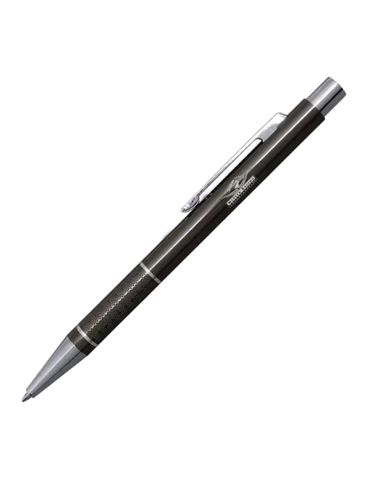 St George Gunmetal Pen - Blue Ink w/McPeek Racing Logo
