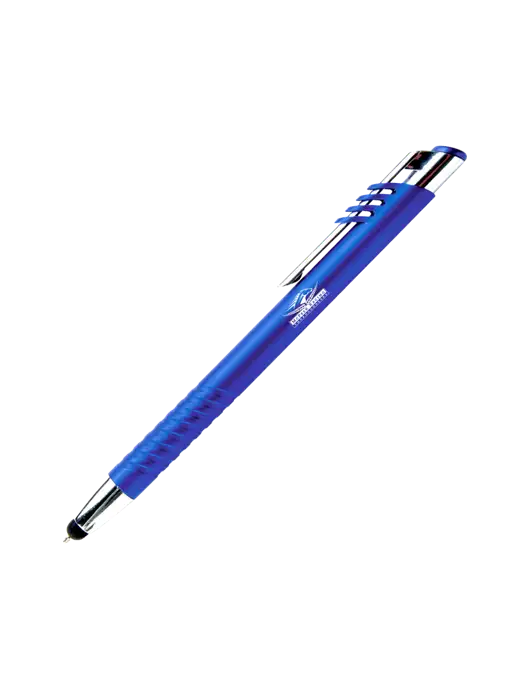 Schirhart Blue Stylus Pen - Blue Ink w/McPeek Racing Logo