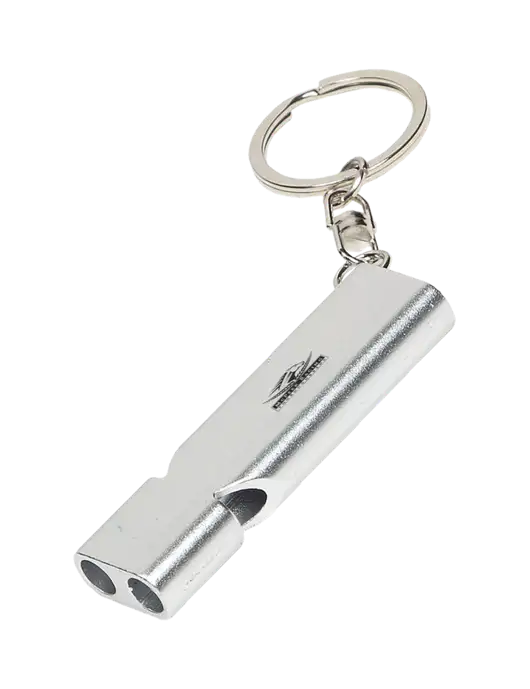 Quick Alert Silver Safety Whistle w/McPeek Racing Logo