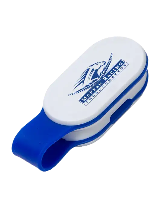 Magna Clip Blue Personal Safety Light w/McPeek Racing Logo