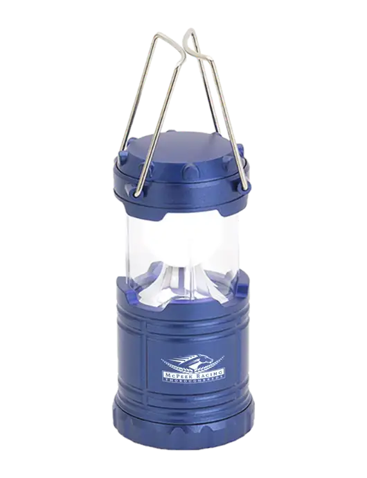 Blue Mini Retro Lantern w/McPeek Racing Logo
