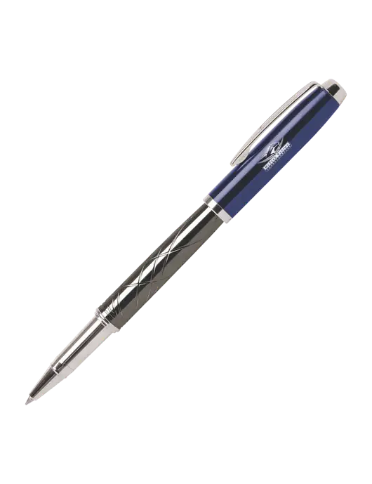 Modernist Blue Rollerball Pen - Black Ink w/McPeek Racing Logo