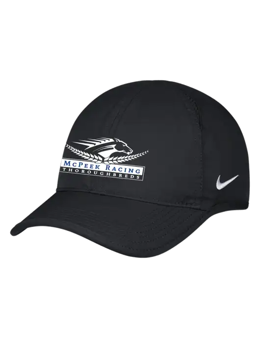 Nike Black Featherlight Cap w/McPeek Racing Logo