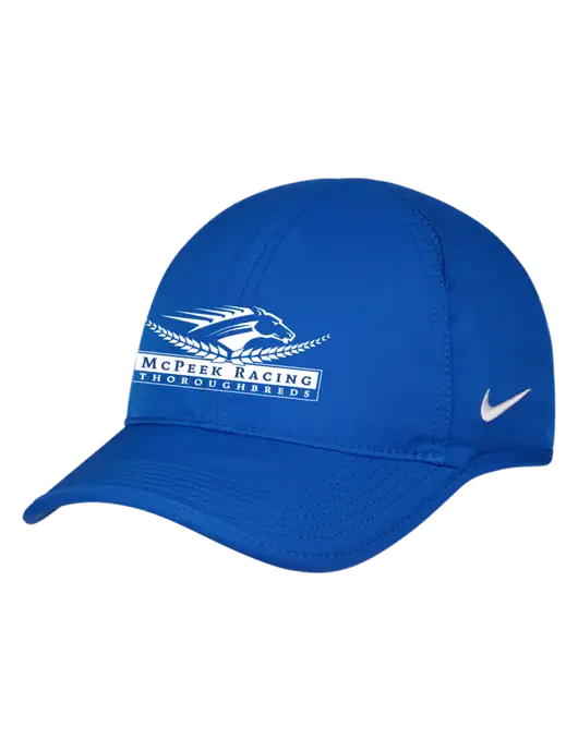 Nike Royal Featherlight Cap w/McPeek Racing Logo