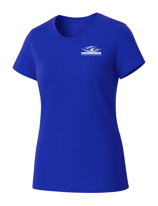 Womens Seriously Soft Royal T-Shirt w/McPeek Racing Logo