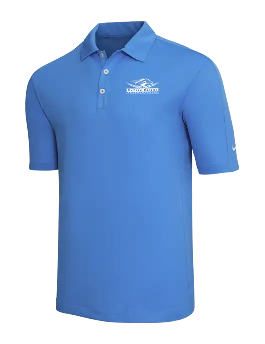 Nike Light Royal Blue Tech Sport Dri-FIT Polo w/McPeek Racing Logo