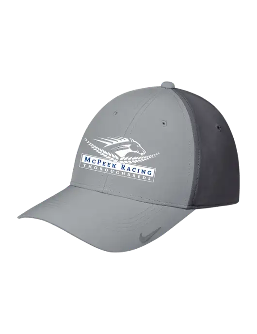 Nike Light Grey/Dark Grey Dri-FIT Legacy Cap w/McPeek Racing Logo