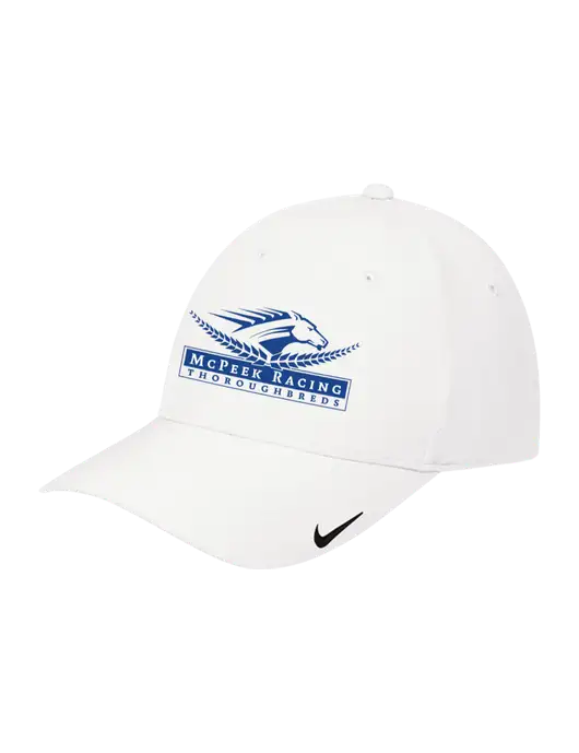 Nike White Dri-FIT Legacy Cap w/McPeek Racing Logo