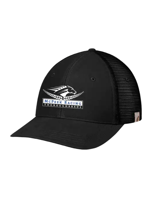 Carhartt Black Canvas Trucker Cap w/McPeek Racing Logo