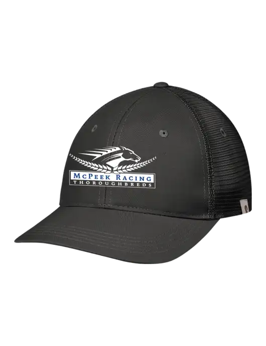 Carhartt Black Trucker Rugged Pro Series Cap w/McPeek Racing Logo