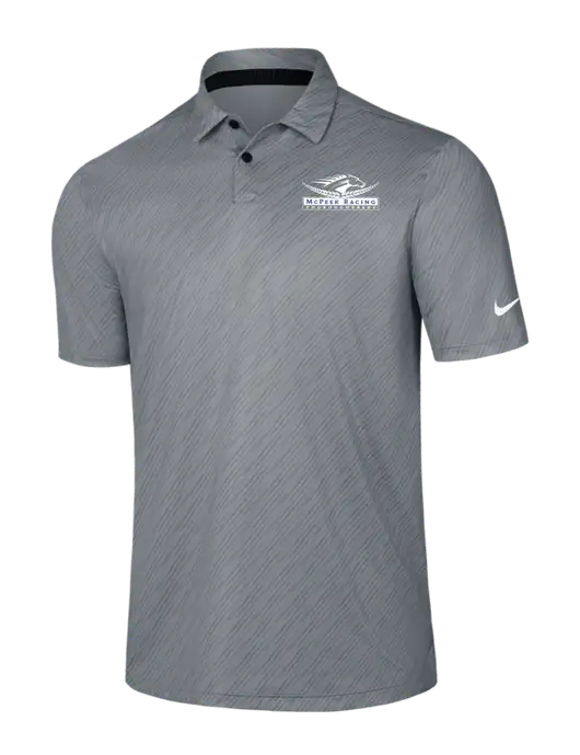 Nike Medium Grey Vapor Dash Polo w/McPeek Racing Logo