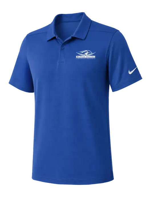 Nike Dark Royal Dry Essential Solid Polo w/McPeek Racing Logo