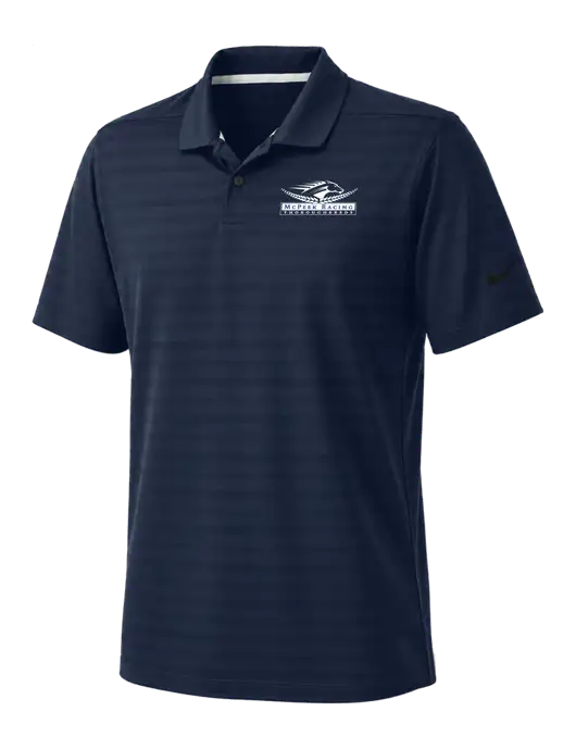 Nike Navy Dri-FIT Vapor Jacquard Polo w/McPeek Racing Logo