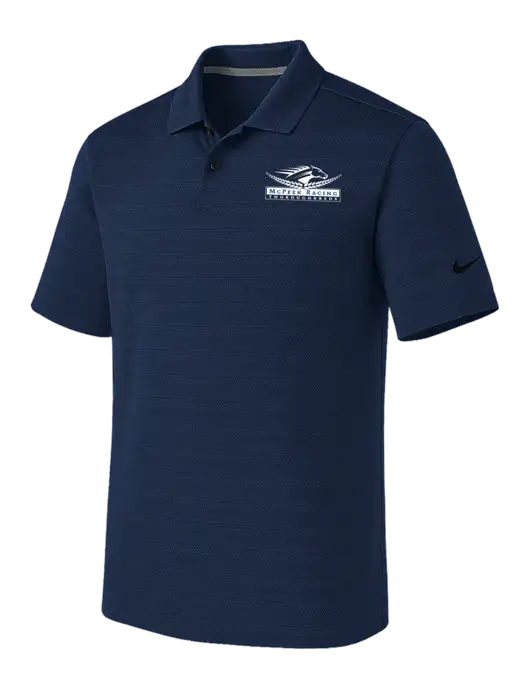 Nike Navy Dri-FIT Vapor Jacquard Polo w/McPeek Racing Logo
