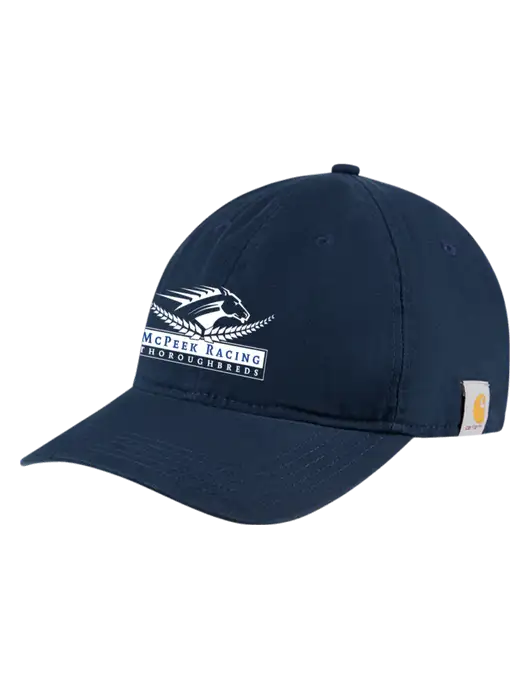 Carhartt Navy Cotton Canvas Cap w/McPeek Racing Logo