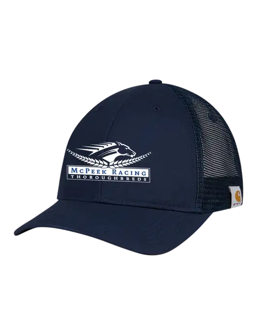 Carhartt Navy Trucker Rugged Pro Series Cap w/McPeek Racing Logo