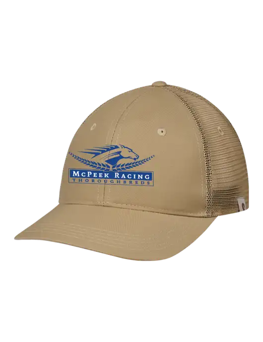 Carhartt Dark Tan Trucker Rugged Pro Series Cap w/McPeek Racing Logo