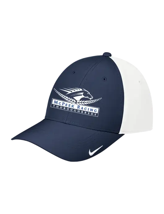 Nike Navy/White Dri-FIT Legacy Cap w/McPeek Racing Logo