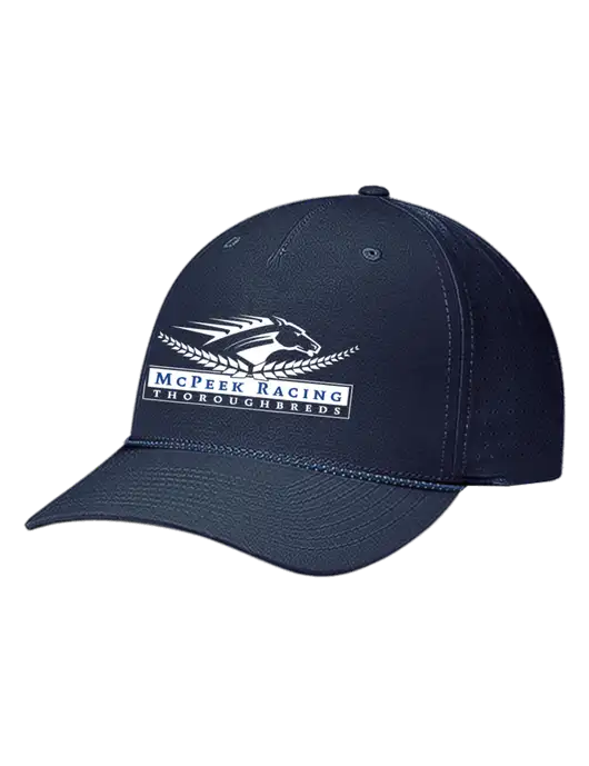 Richardson Laser Perf Performance Dark Navy/Navy-Grey-Blue Rope Cap w/McPeek Racing Logo