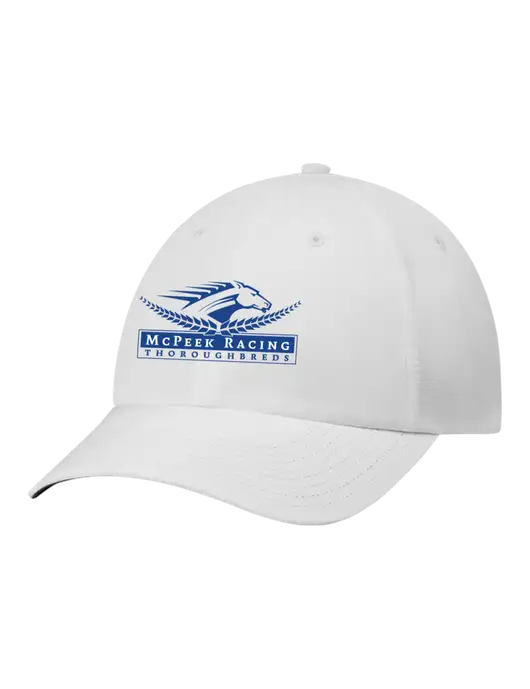 Richardson Relaxed Performance Lite White Cap w/McPeek Racing Logo