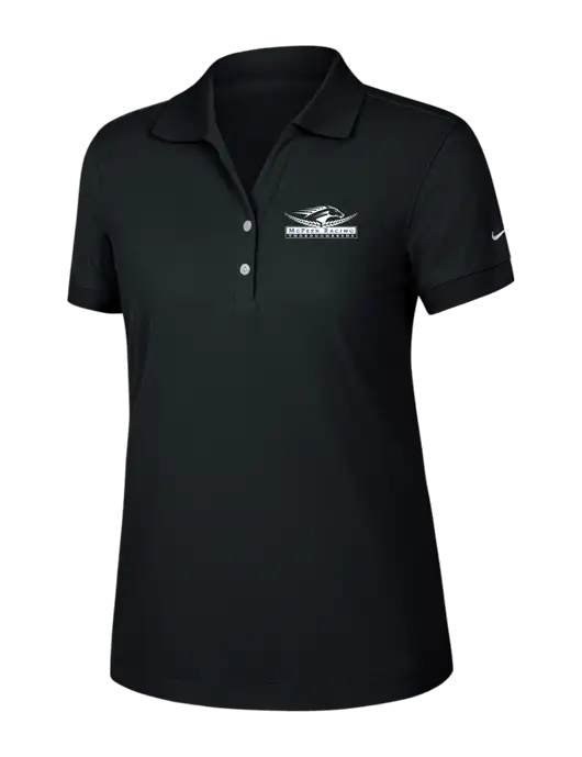 Nike Womens Dri-FIT Classic Black Polo w/McPeek Racing Logo