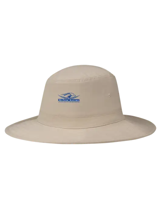 Tan Booney Sun Hat w/McPeek Racing Logo