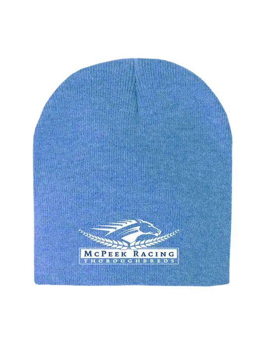 Royal Heather Element Knit Beanie w/McPeek Racing Logo