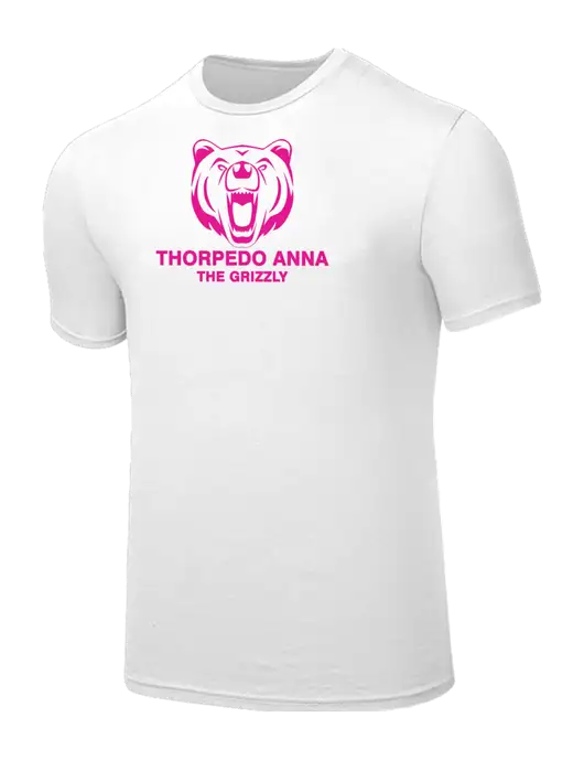 Seriously Soft White T-Shirt w/Thorpedo Anna Logo