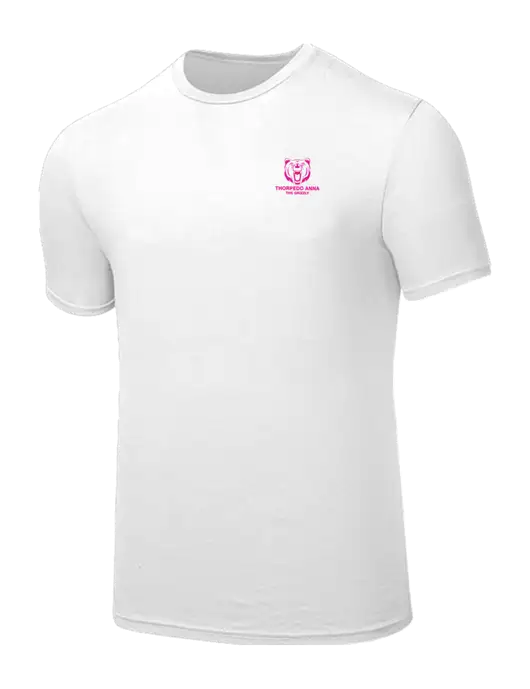 Seriously Soft White T-Shirt w/Thorpedo Anna Logo
