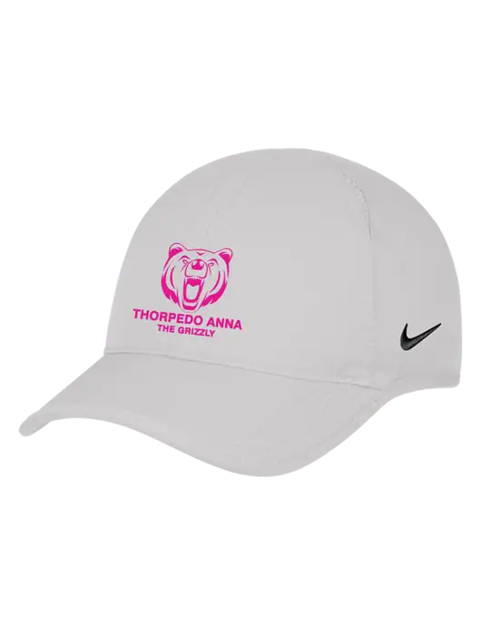 Nike White Featherlight Cap w/Thorpedo Anna Logo