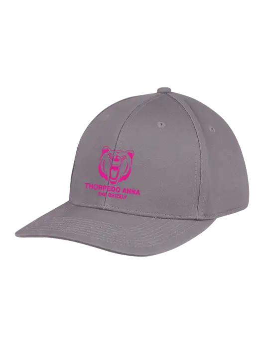 Premium Modern Structured Twill Charcoal Snapback Cap w/Thorpedo Anna Logo